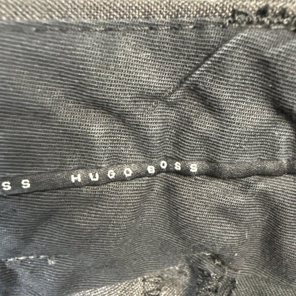 Hugo Boss Classic Dress Pants Mens 36x32 Virgin Wool Cuffed USA Made James Brown - Picture 7 of 10